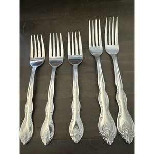 Wm Rogers & Sons/International Stainless Flatware Verona 2 Dinner 3 Salad Forks